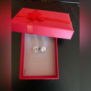 Sterling Silver Swarovski Stud Earrings